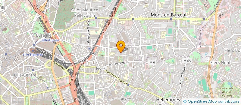 localisation de l'entreprise LA CHAMBRE D ECHO à LILLE