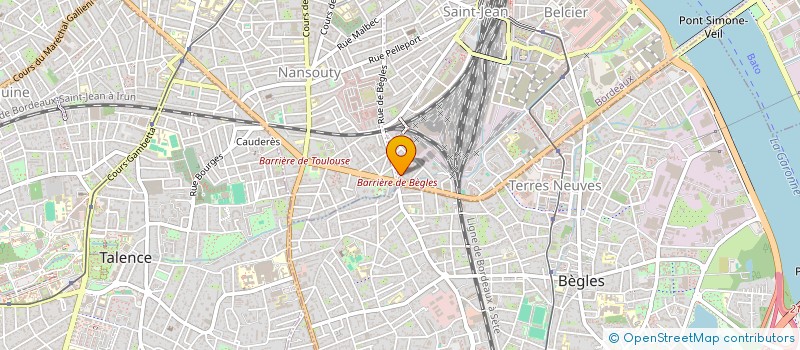 localisation de l'entreprise LA CHAMBRE D'ECHO à BORDEAUX