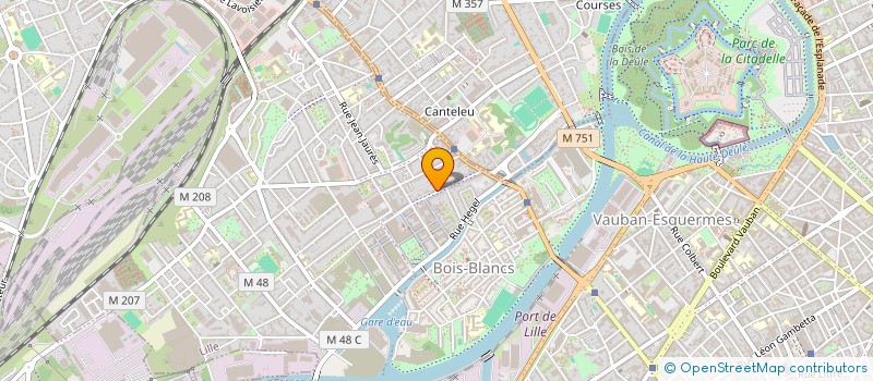 localisation de l'entreprise LA CHAMBRE JAUNE à LILLE