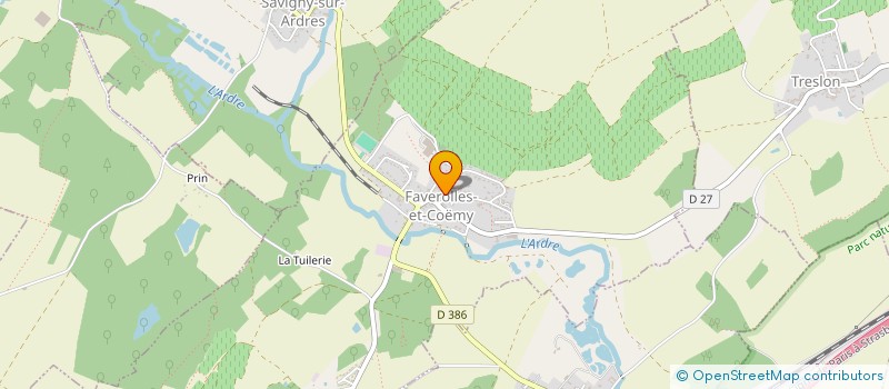 localisation de l'entreprise LA CHAMBRECIENNE D'EXPLOIT BOIS ET FORET à CHAMBRECY