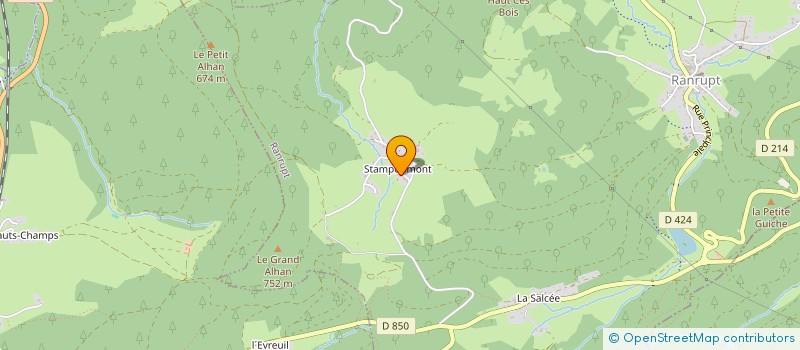 localisation de l'entreprise LA CHAMBRETTE DE MARIE à RANRUPT