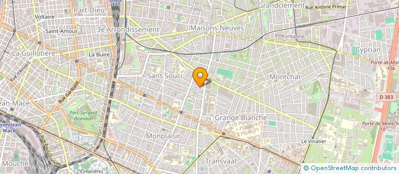 localisation de l'entreprise LA CHAMOISE 74  LYON