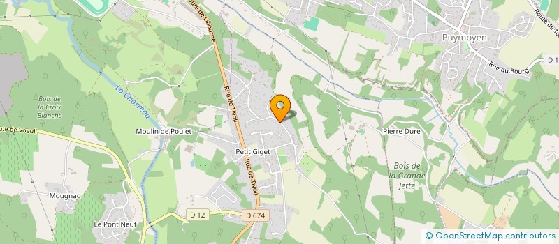 localisation de l'entreprise LA CHAMOULETTE à VŒUIL-ET-GIGET