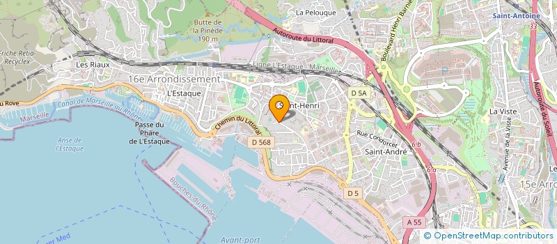 localisation de l'entreprise LA CHAMOUSSIERE à MARSEILLE