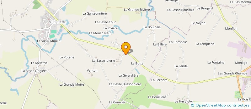 localisation de l'entreprise LA CHAMPAGNE  VISSEICHE