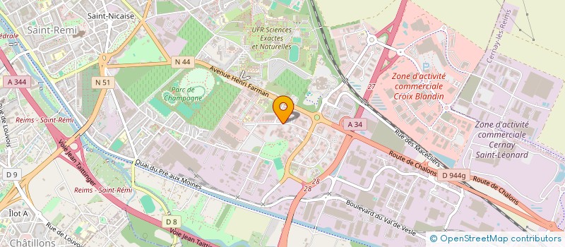 localisation de l'entreprise LA CHAMPAGNE APICOLE  REIMS