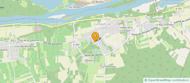 localisation de l'entreprise LA CHAMPAGNERAYE  LUSSAULT-SUR-LOIRE