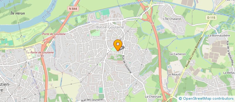 localisation de l'entreprise LA CHAMPAGNERE  BASSE-GOULAINE