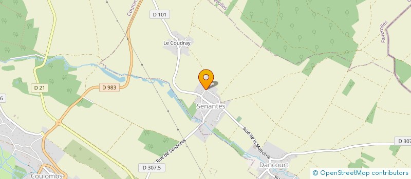 localisation de l'entreprise LA CHAMPAGNERIE à SENANTES