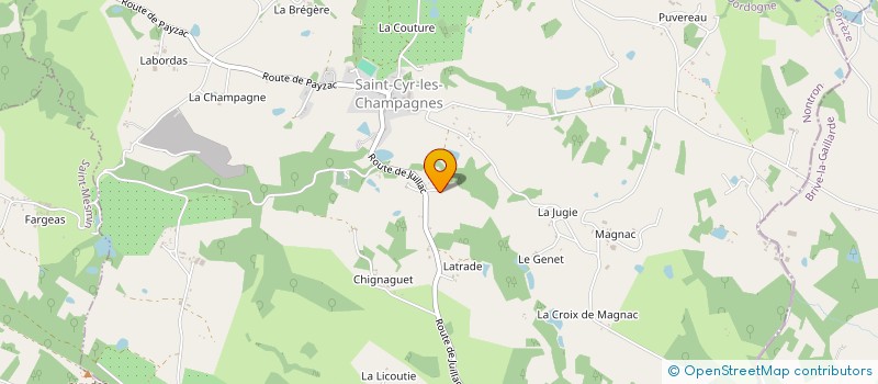 localisation de l'entreprise LA CHAMPENOISE à SAINT CYR LES CHAMPAGNES