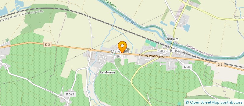 localisation de l'entreprise LA CHAMPENOISE  MAREUIL-LE-PORT