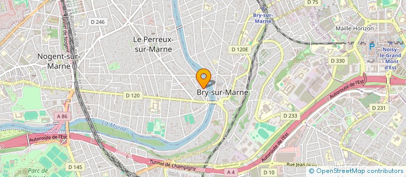 localisation de l'entreprise LA CHAMPENOISE-MONCEAU à LE PERREUX-SUR-MARNE
