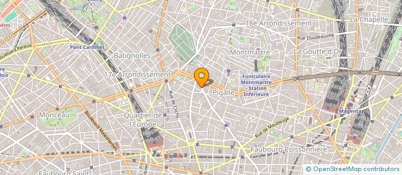 localisation de l'entreprise LA CHANCE à PARIS