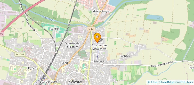 localisation de l'entreprise LA CHANCE  SELESTAT