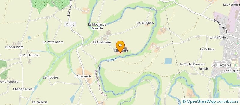 localisation de l'entreprise LA CHANCELLERIE à MONTREVAULT-SUR-EVRE