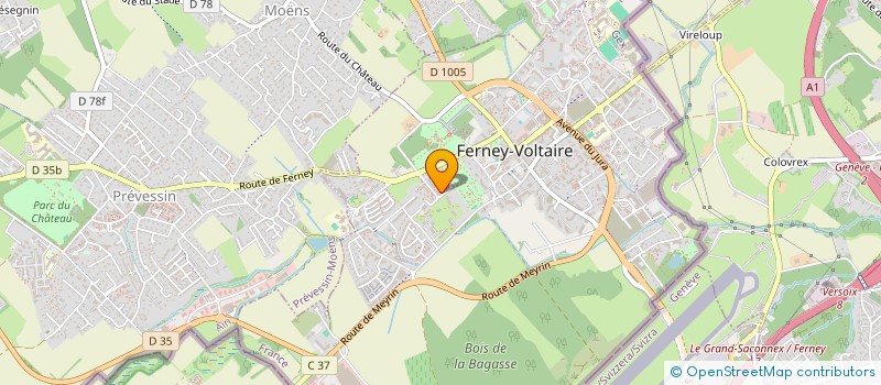 localisation de l'entreprise LA CHANCLA à FERNEY-VOLTAIRE