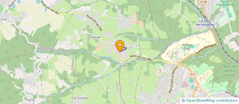 localisation de l'entreprise LA CHANDELIERE  CHEVINAY