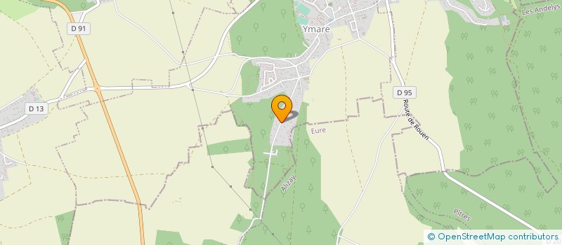 localisation de l'entreprise LA CHANDELLE VERTE  YMARE