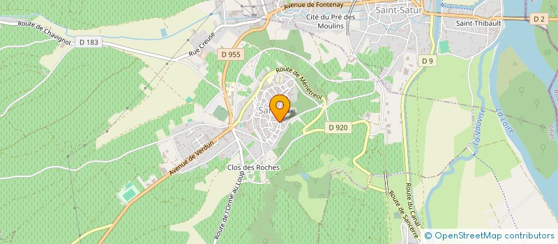 localisation de l'entreprise LA CHANSON A BOIRE  SANCERRE