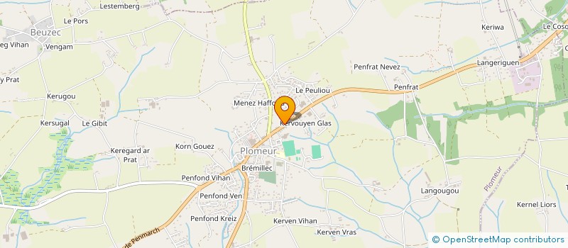 localisation de l'entreprise LA CHANSONNERIE  PLOMEUR