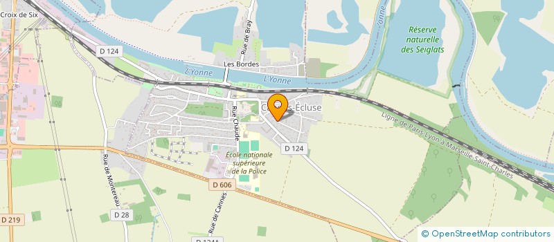 localisation de l'entreprise LA CHANSONNERIE  CANNES-ECLUSE