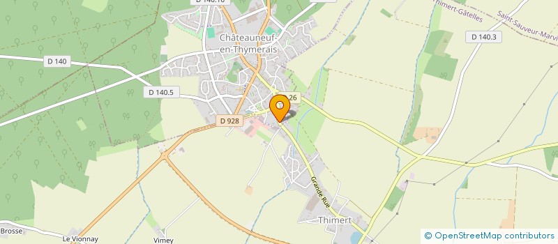 localisation de l'entreprise LA CHANSONNIERE à CHATEAUNEUF-EN-THYMERAIS