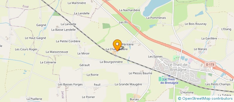 localisation de l'entreprise LA CHANTARDIERE  LE THEIL-DE-BRETAGNE