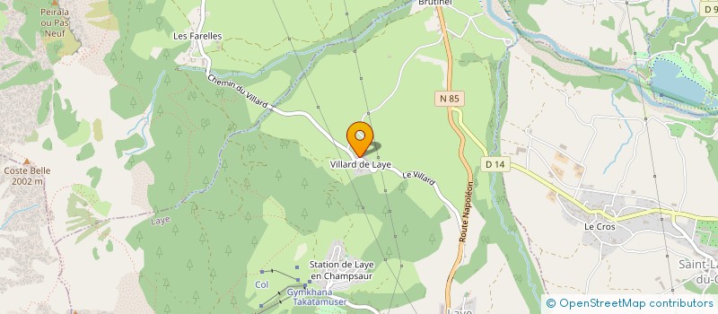 localisation de l'entreprise LA CHANTAUSSELINE  SAINT-JULIEN-EN-CHAMPSAUR