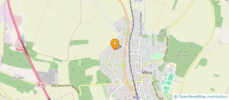 localisation de l'entreprise LA CHANTELAINE D'HENONVILLE A COEUR JOIE - A.C.J -  MERU