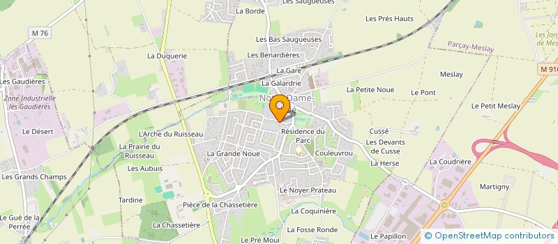 localisation de l'entreprise LA CHANTERIE-2  TOURS