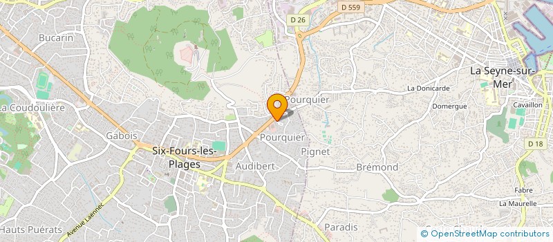 localisation de l'entreprise LA CHANTRELLE à SIX-FOURS-LES-PLAGES