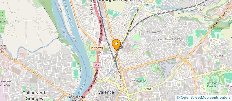 localisation de l'entreprise LA CHANVRIERE à BOURG-LES-VALENCE