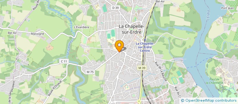 localisation de l'entreprise LA CHAPELAINE DES GLACES  LA CHAPELLE-SUR-ERDRE