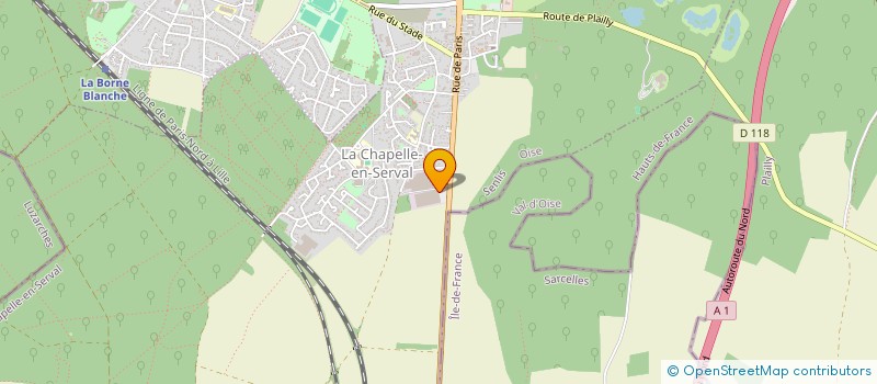 localisation de l'entreprise LA CHAPELLE  LA CHAPELLE EN SERVAL