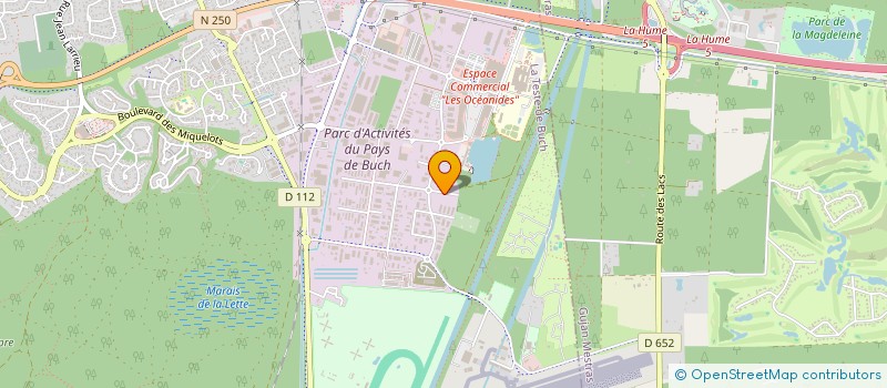 localisation de l'entreprise LA CHAPELLE à LA TESTE-DE-BUCH