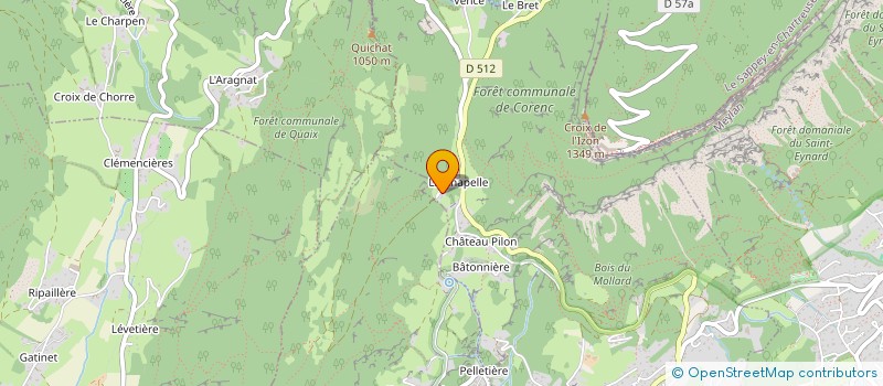 localisation de l'entreprise LA CHAPELLE  CORENC