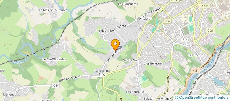 localisation de l'entreprise LA CHAPELLE à ISLE