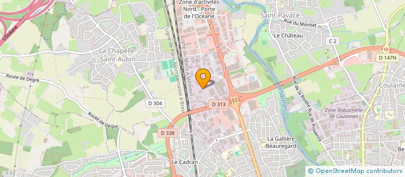 localisation de l'entreprise LA CHAPELLE  LE MANS