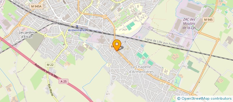 localisation de l'entreprise LA CHAPELLE à LA CHAPELLE-D'ARMENTIERES