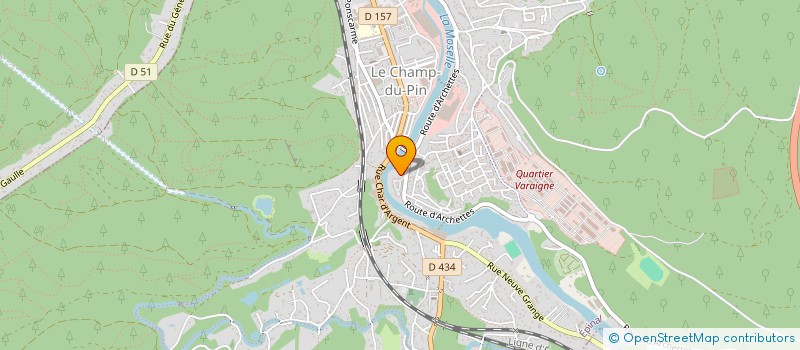 localisation de l'entreprise LA CHAPELLE à EPINAL
