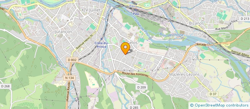 localisation de l'entreprise LA CHAPELLE  GELOS