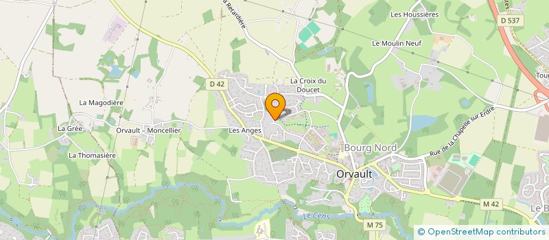 localisation de l'entreprise LA CHAPELLE à ORVAULT