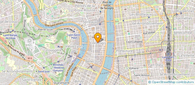 localisation de l'entreprise LA CHAPELLE  LYON