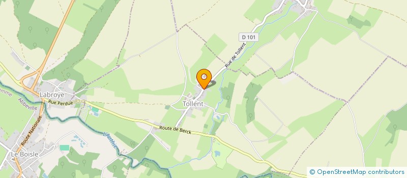 localisation de l'entreprise LA CHAPELLE  TOLLENT