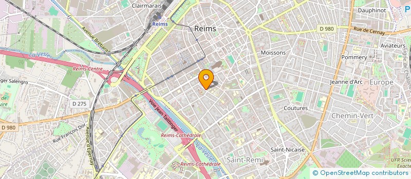 localisation de l'entreprise LA CHAPELLE  REIMS