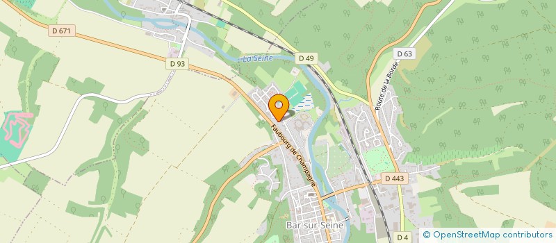 localisation de l'entreprise LA CHAPELLE à BAR-SUR-SEINE
