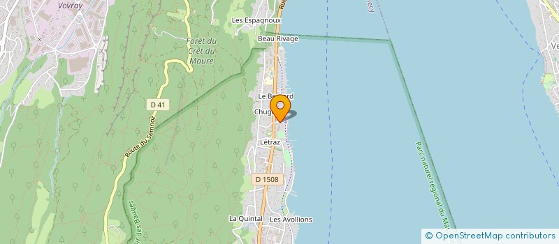 localisation de l'entreprise LA CHAPELLE  SEVRIER