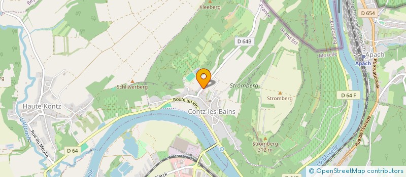 localisation de l'entreprise LA CHAPELLE  CONTZ-LES-BAINS