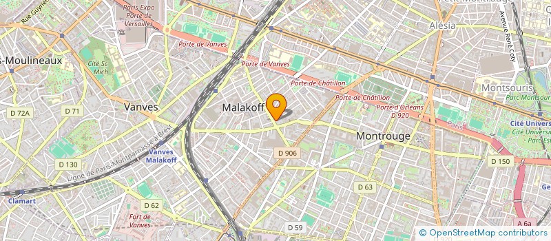 localisation de l'entreprise LA CHAPELLE  MALAKOFF