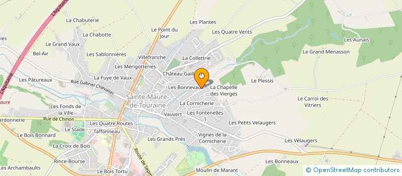 localisation de l'entreprise LA CHAPELLE BATIMENT C  SAINTE-MAURE-DE-TOURAINE